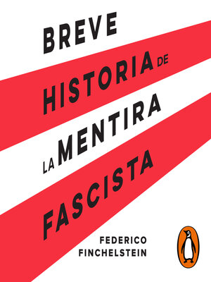 cover image of Breve historia de la mentira fascista